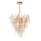 Maxim Lighting Majestic 12-Light 24" Wide Gold Leaf Chandelier 32325CLCMPGL - alternate 1